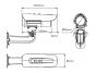 Уличная IP-видеокамера Etrovision EV8781U-C (2 Мп) с ИК-подсветкой – Габаритные размеры