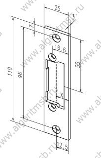 Запорная планка effeff kl (61B 35) ProFix 2