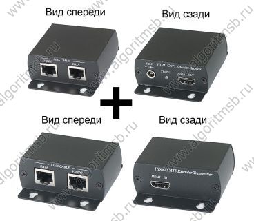 Комплект: передатчик и приемник HDMI-сигнала SC&T HE01E