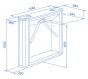 Турникет-трипод тумбовый PERCo-TTD-03.1G – Габаритные размеры