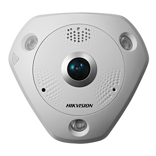 Купольная уличная IP-видеокамера Hikvision DS-2CD6362F-IVS (6 Мп) с ИК-подсветкой и панорамным обзором