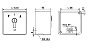 Контактный замок effeff 1140-10 AP для эвакуационных выходов – Габаритные размеры
