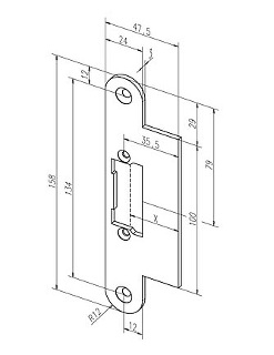 Запорная планка effeff kL (53A 35) ProFix 2