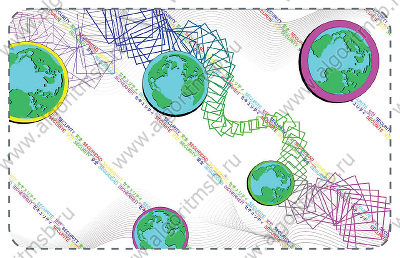 Ламинационная лента Datacard 508808-301 (Duragard 0.6 mil Secure Globe)