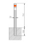 Парковочный столбик ALG-D76-01