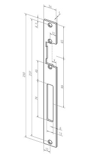 Запорная планка effeff HZ (690 35) ProFix 2